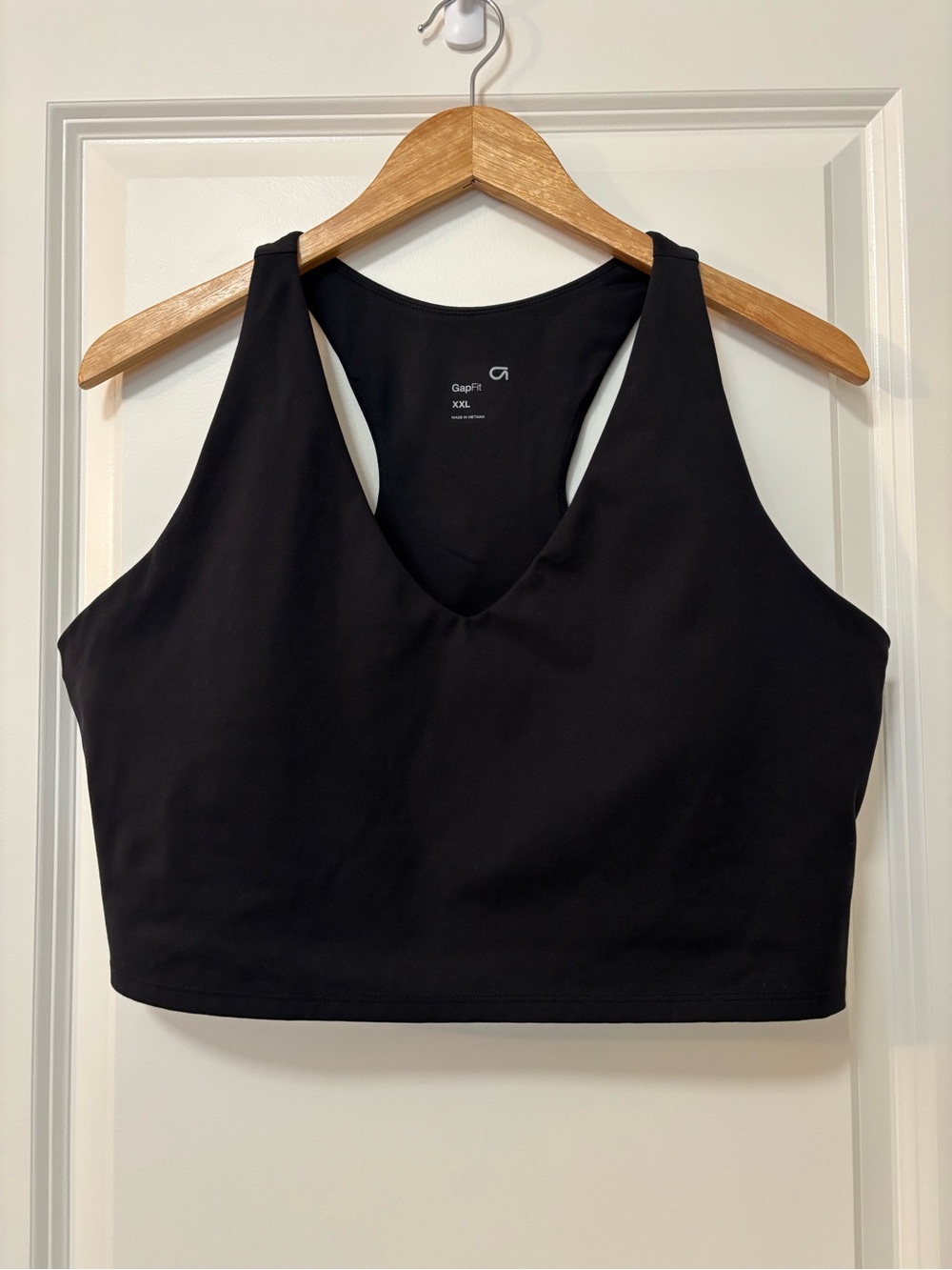 GapFit Black Racerback Sports Bra, Size XXL